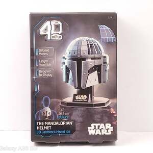 NIB Star Wars 4D Build Mandalorian Helmet 3D Model Kit  New In Box